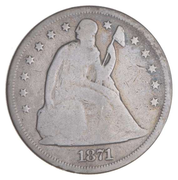 1871 Seated Liberty Dollar