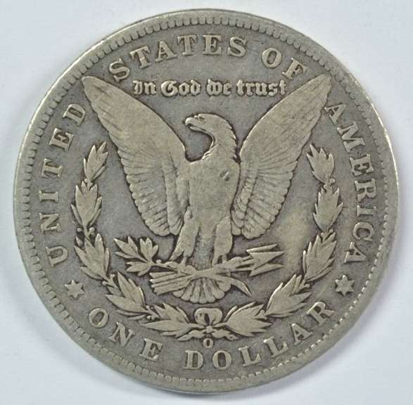 Rare key date 1893-O Morgan Silver Dollar. Nice circ