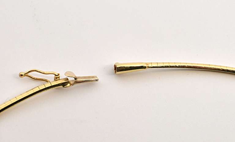 Popular 14k Omega Necklace