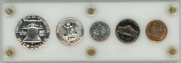 Spectacular Superb Gem 1953 5-pc Proof Set in holder