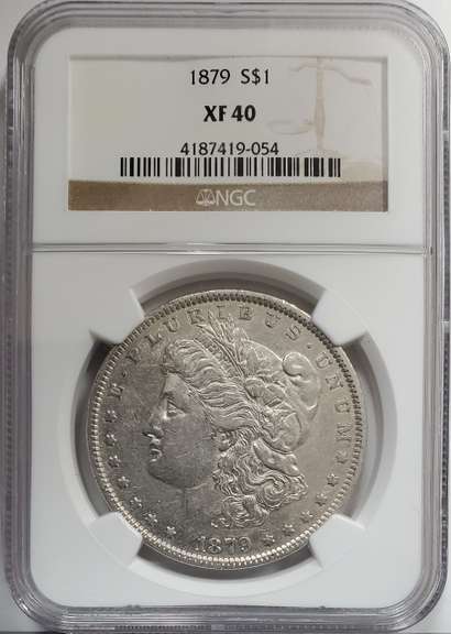Certified Morgan Silver Dollar 1879