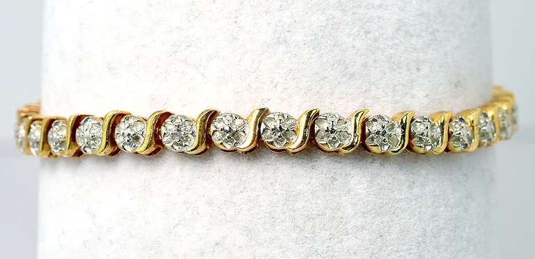 Vermeil Bracelet with Diamond Accent