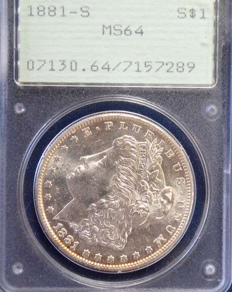 1881 S PCGS Rattler MS 64 Morgan Dollar