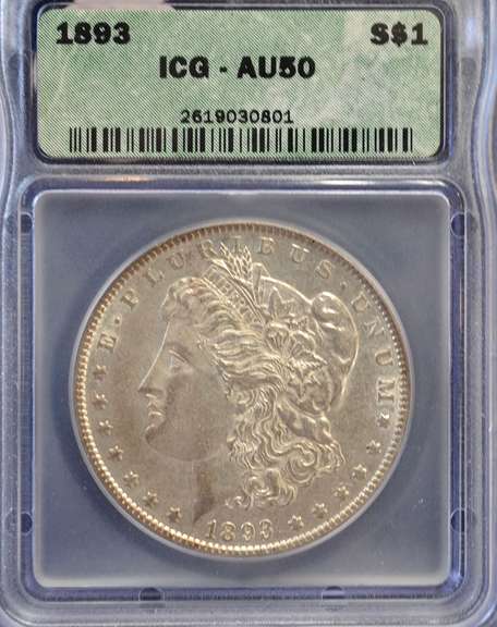 1893 XF/AU Morgan Dollar