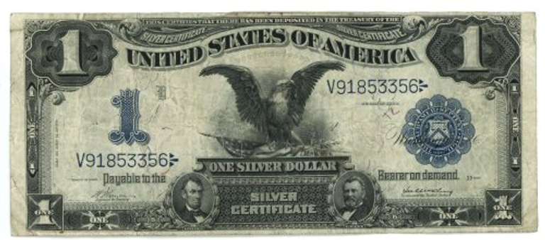 1899 Series Large Size 'Black Eagle' $1 Silver Cert