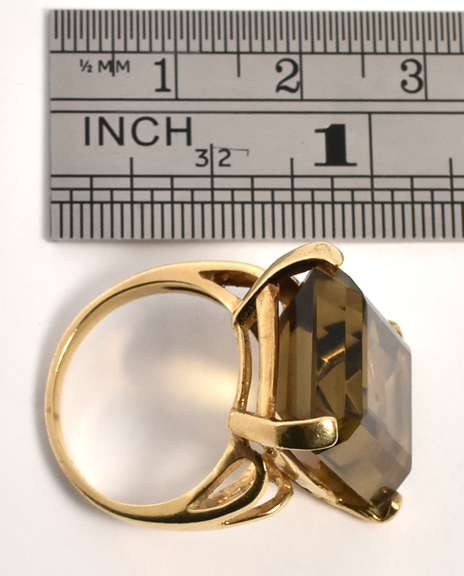 Bold Smokey Quartz Ring