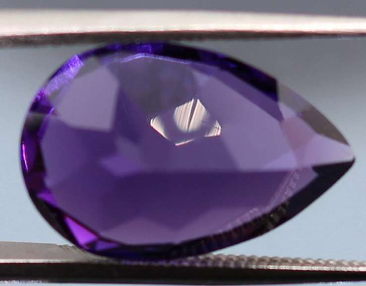 Rich violet 5.58ct emerald cut Amethyst
