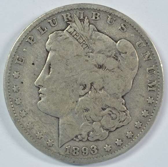 Rare key date 1893-O Morgan Silver Dollar. Nice circ