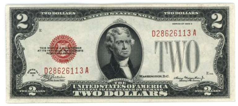 Nice CU Series of 1928-D $2 Red Seal Note