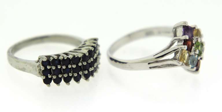 Lot of 2 Gemstone rings