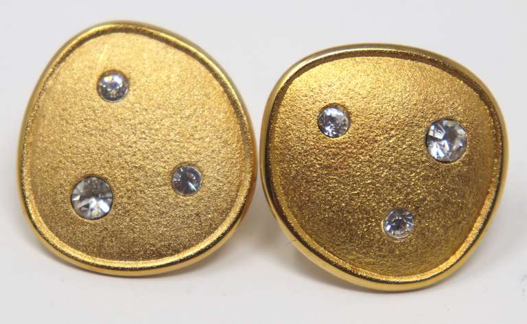 Kathy Levine Silver Tone Custom Earrings