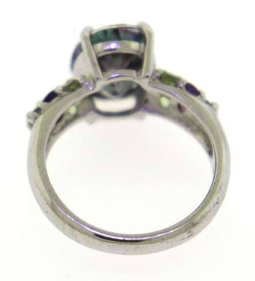Sterling Silver Mystic Topaz Ring