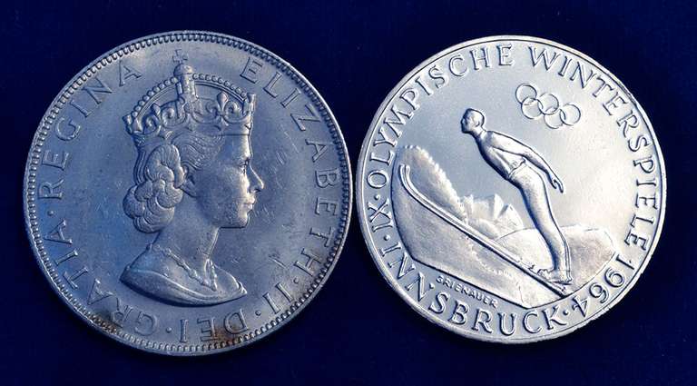 Lot of 2 World Silver Coins