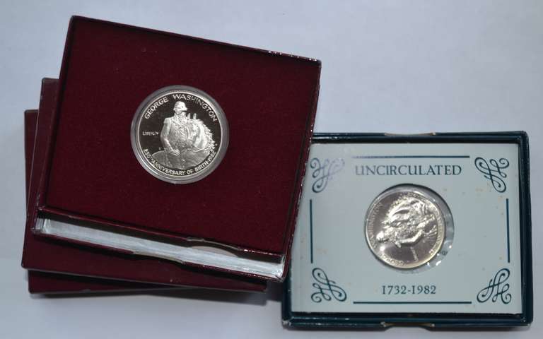 4 Silver GW 1982 Comm Halves