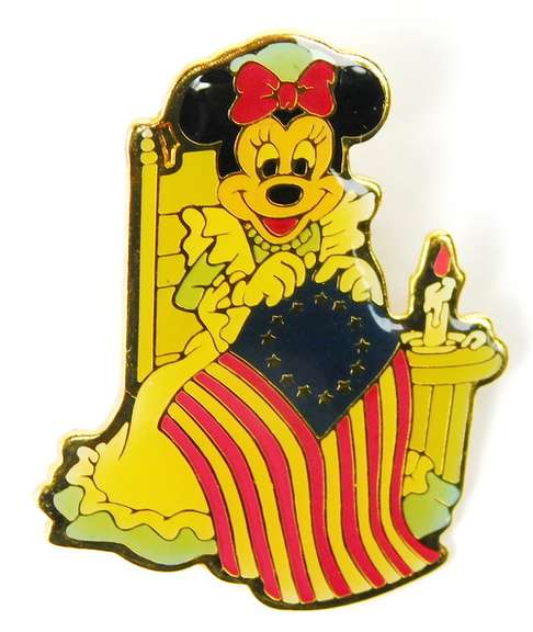 1989 Minnie Mouse Betsy Ross Pin