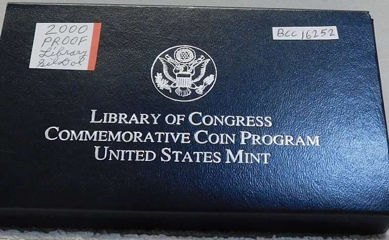 2000 PROOF Library of Congress Sil Dol