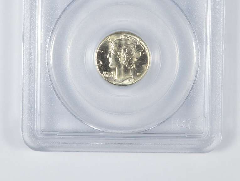 MS66 FB 1943 Mercury Silver Dime - CAC - Graded PCGS