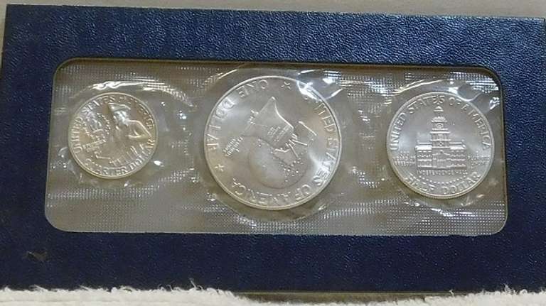 1976 Sil Unc 3 pc BiCentennial 40% Sil