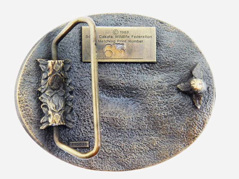 1988 Open Plains, South Dakota Belt Buckle