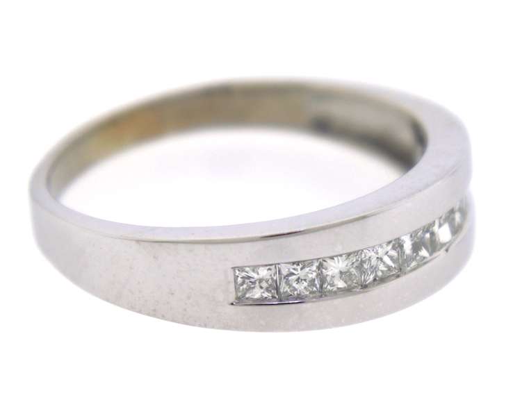 Gents 1.25ctw Princess Cut Channel Set Diamond Band
