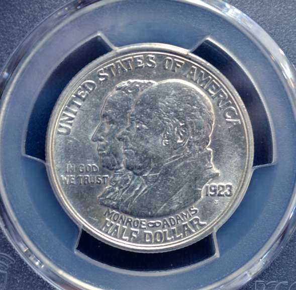 1923 S PCGS AU 55 Monroe Commemorative Half Dollar