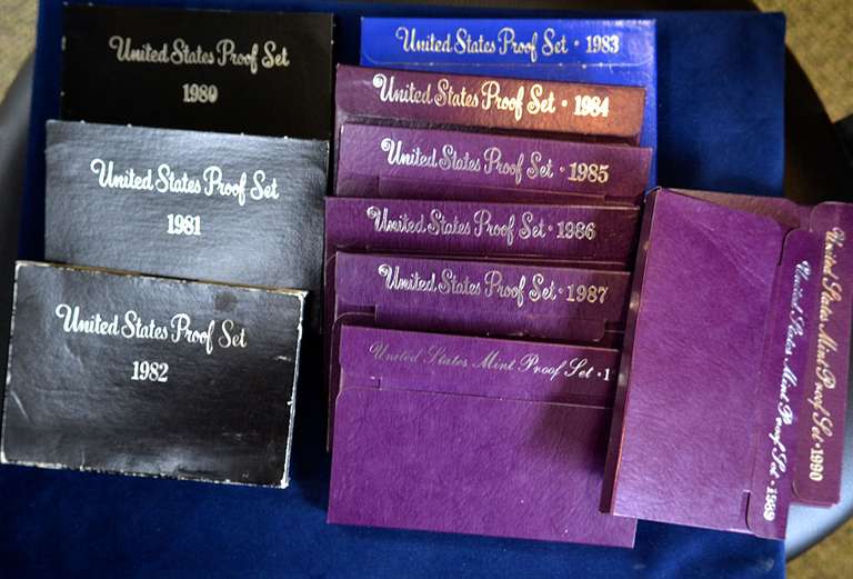 Proof Set Run 1980-1990 11 Total Sets