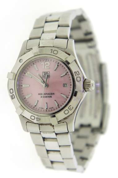 Tag Heuer Aquaracer Mop Pink Dial Watch
