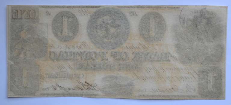 Unc 1864 $1 Bank of Pontiac Michigan Note