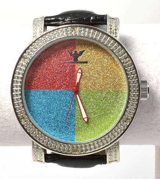 Sparkling Diamond King 4-Color Dial Diamond Watch