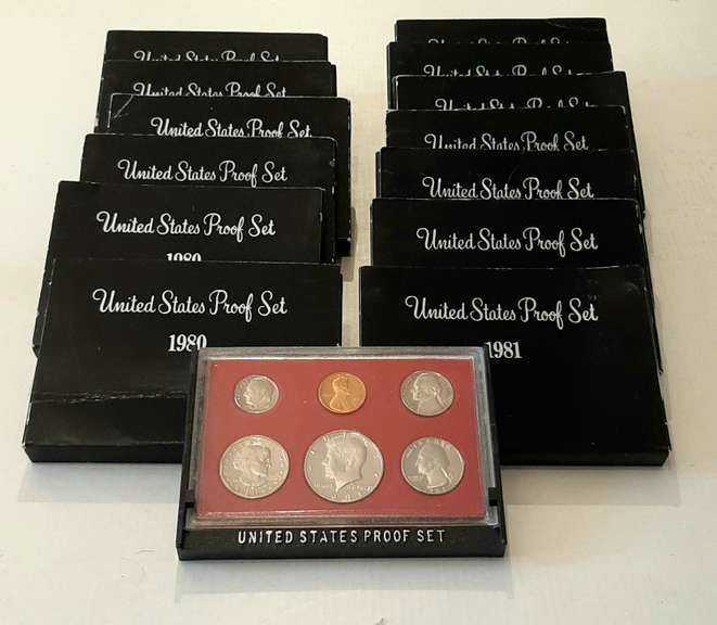 7 1980 & 6 1981 US Proof Sets