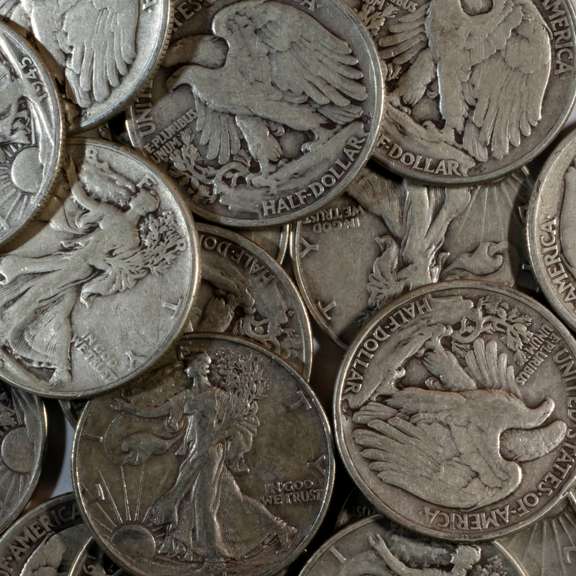 Roll Tube of 20 Walking Liberty Halves