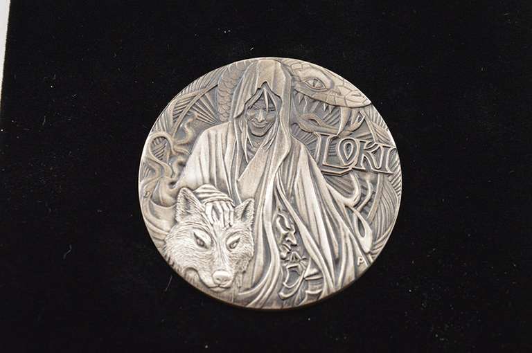 2016 Tuvalu $2 - Norse Gods Loki - 2 Oz Silver Coin - Box & COA