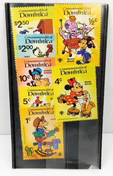 7 Commonwealth of Dominica Walt Disney Stamps