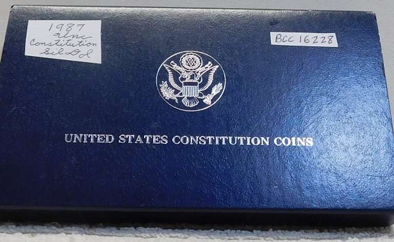 1987 Unc Constitution Silver Dollar