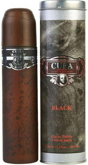 Cuba Black By Cuba cologne  EDT 3 3.4 oz New in Box