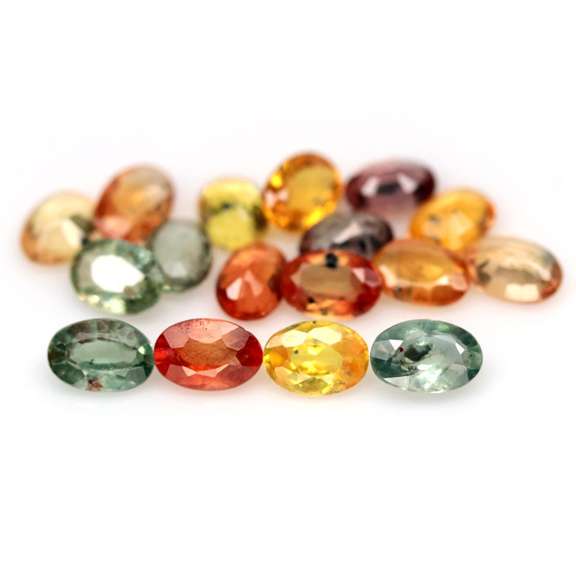 Heated only! 8.37ct fancy color Sapphire set