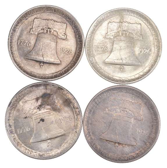 (4) 1926 American Independence Sesquicentennial Commem. Half Dollars