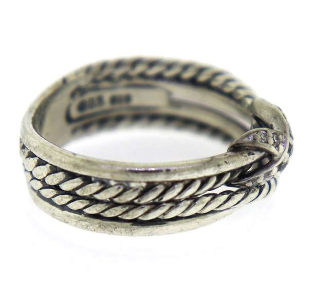David Yurman X Crossover Ring with Diamond