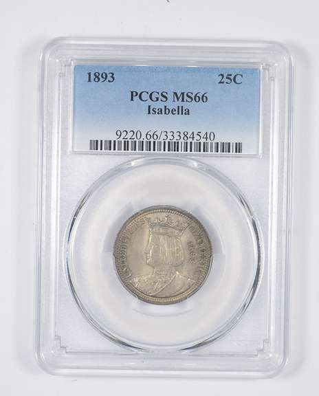 MS66 1893 Columbian Exposition Isabella Commemorative Quarter - PCGS
