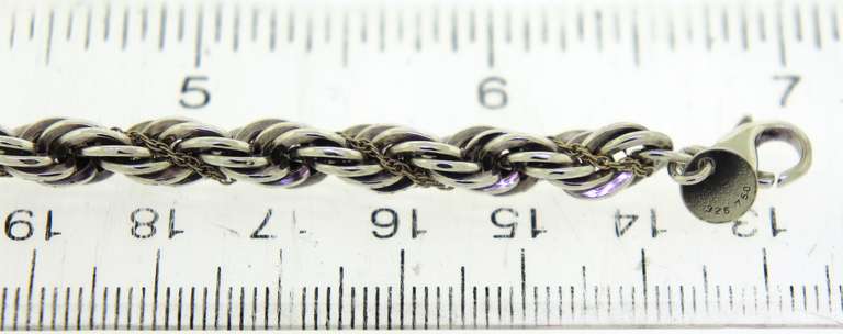Tiffany & Co 2 Tone Twisted Rope Bracelet