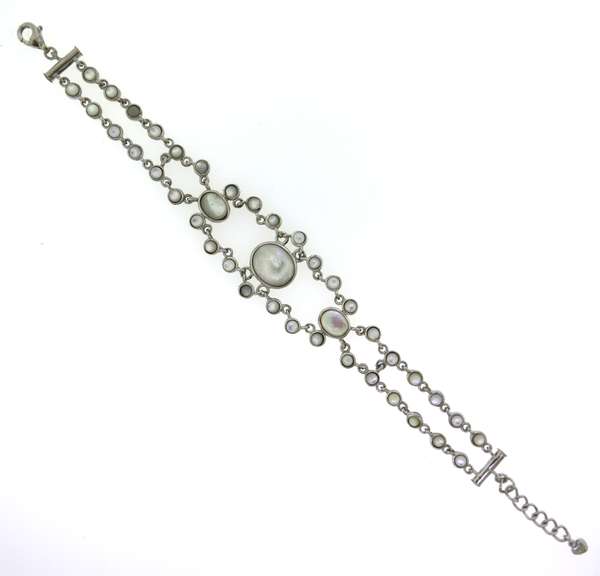 Sterling Silver Moonstone Bracelet