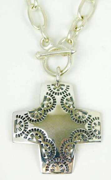 Silpada Sterling Southwest Cross & Chain