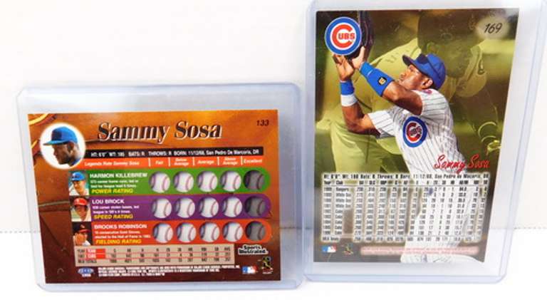 2 Sammy Sosa Baseball Cards