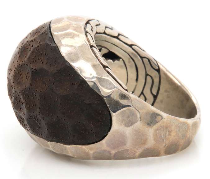 Modern John Hardy Palu Rosewood Dome Ring