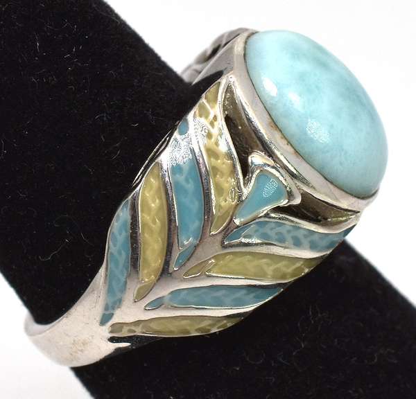 Vintage Sterling Silver Cabochon Ring