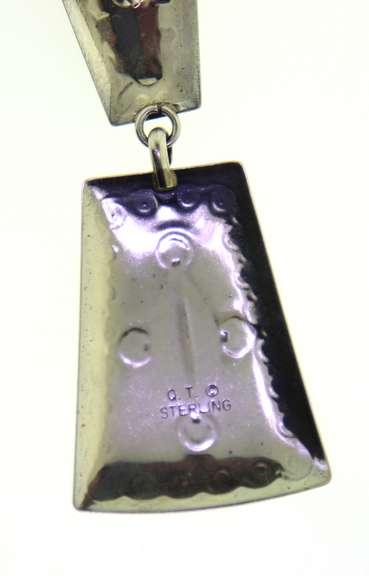 Sterling Silver Native American Drop Earrings