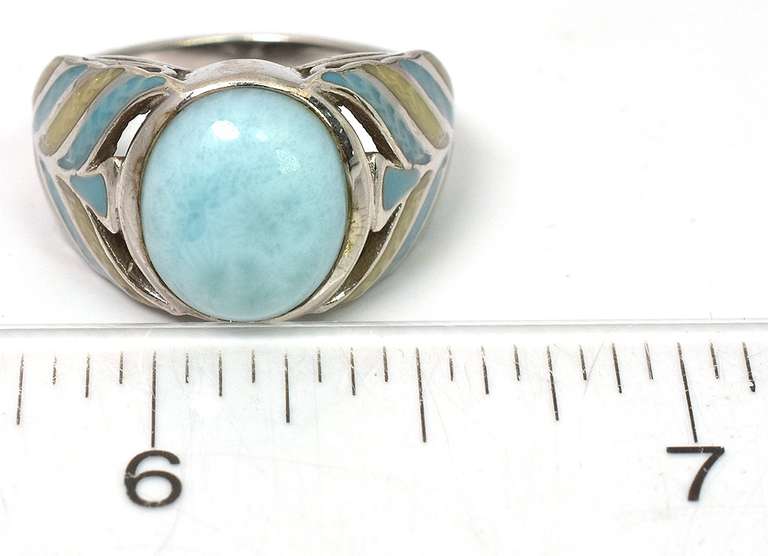Vintage Sterling Silver Cabochon Ring