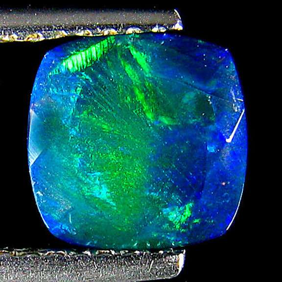 Smoldering 1.31ct Welo black Opal
