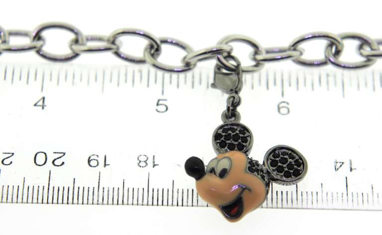 Swarovski Toggle Bracelet w Mickey Mouse Charm