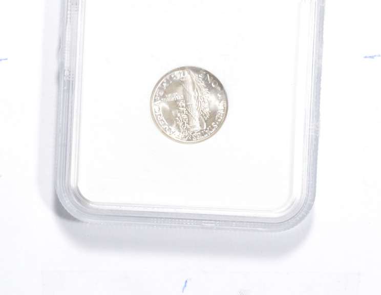 MS66 FB 1938 Mercury Silver Dime - CAC - Graded NGC